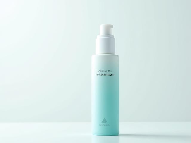 Flacone minimalista di lubrificante a base d'acqua con acido ialuronico